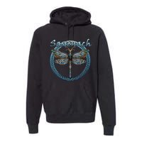 Sassenach Gaelic Dragonfly Scottish Outlander Premium Hoodie