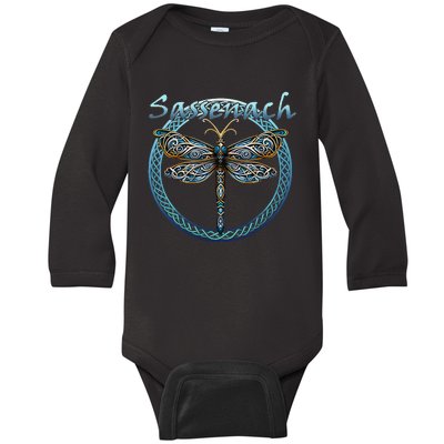 Sassenach Gaelic Dragonfly Scottish Outlander Baby Long Sleeve Bodysuit