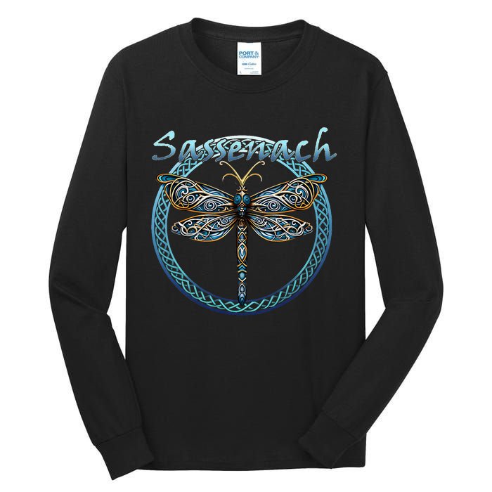 Sassenach Gaelic Dragonfly Scottish Outlander Tall Long Sleeve T-Shirt