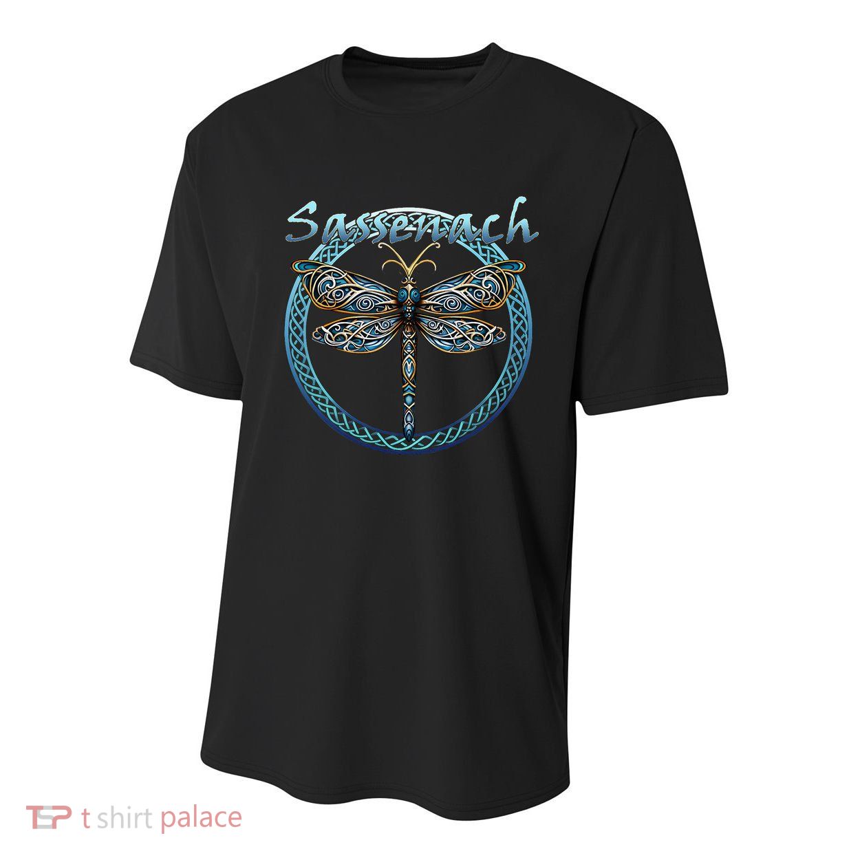 Sassenach Gaelic Dragonfly Scottish Outlander Youth Performance Sprint T-Shirt