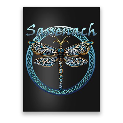 Sassenach Gaelic Dragonfly Scottish Outlander Poster