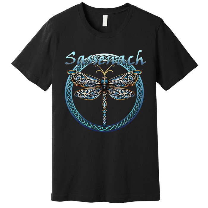 Sassenach Gaelic Dragonfly Scottish Outlander Premium T-Shirt