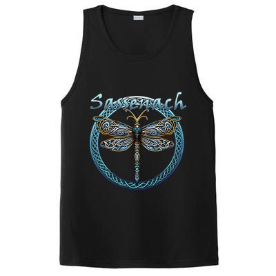 Sassenach Gaelic Dragonfly Scottish Outlander PosiCharge Competitor Tank