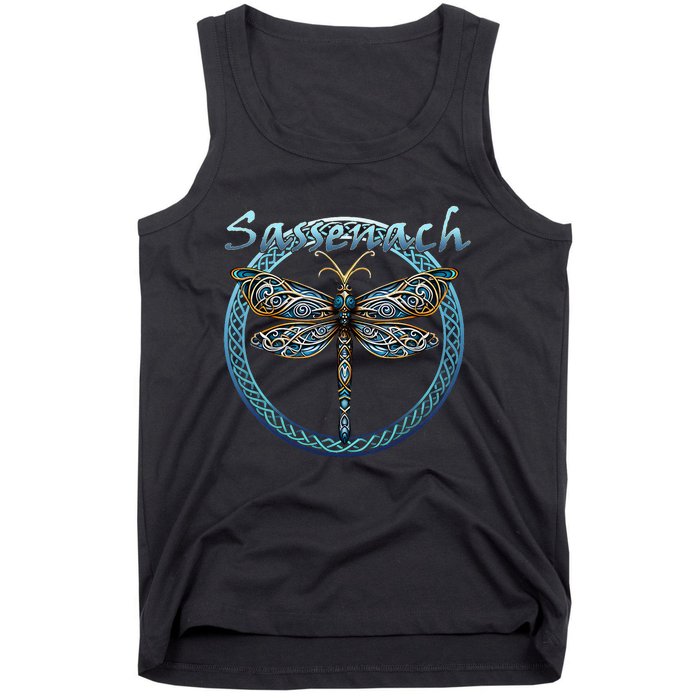 Sassenach Gaelic Dragonfly Scottish Outlander Tank Top