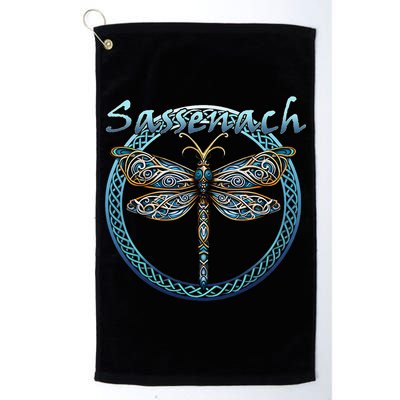 Sassenach Gaelic Dragonfly Scottish Outlander Golf Towel