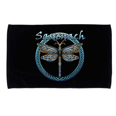 Sassenach Gaelic Dragonfly Scottish Outlander Microfiber Hand Towel