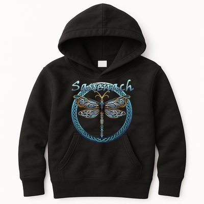 Sassenach Gaelic Dragonfly Scottish Outlander Kids Hoodie