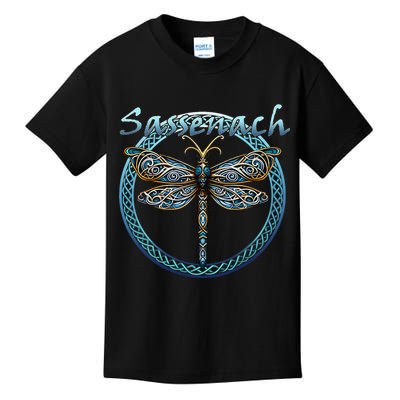 Sassenach Gaelic Dragonfly Scottish Outlander Kids T-Shirt