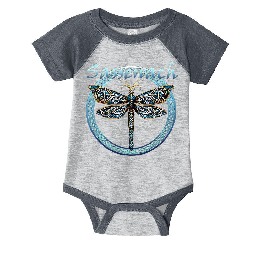 Sassenach Gaelic Dragonfly Scottish Outlander Infant Baby Jersey Bodysuit