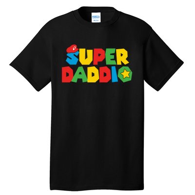 Super Gamer Dad Unleashed: Celebrating Fatherly Powers Tall T-Shirt