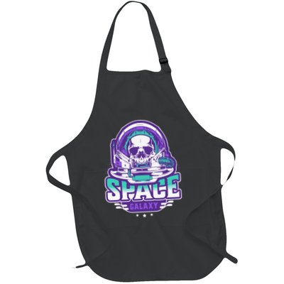 Space Galaxy Design Skull Astronaut Skull Lover Space Tourism Apron
