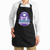 Space Galaxy Design Skull Astronaut Skull Lover Space Tourism Apron
