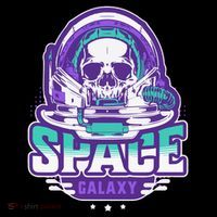 Space Galaxy Design Skull Astronaut Skull Lover Space Tourism Apron
