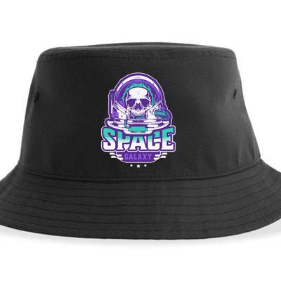 Space Galaxy Design Skull Astronaut Skull Lover Space Tourism Sustainable Bucket Hat
