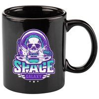 Space Galaxy Design Skull Astronaut Skull Lover Space Tourism 11oz C Handle Ceramic Mug