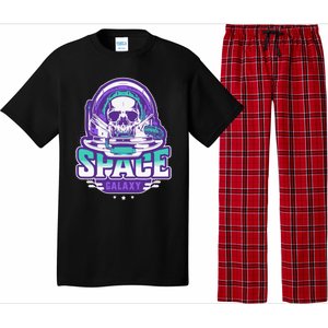 Space Galaxy Design Skull Astronaut Skull Lover Space Tourism Pajama Set