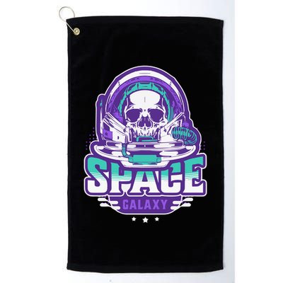 Space Galaxy Design Skull Astronaut Skull Lover Space Tourism Golf Towel