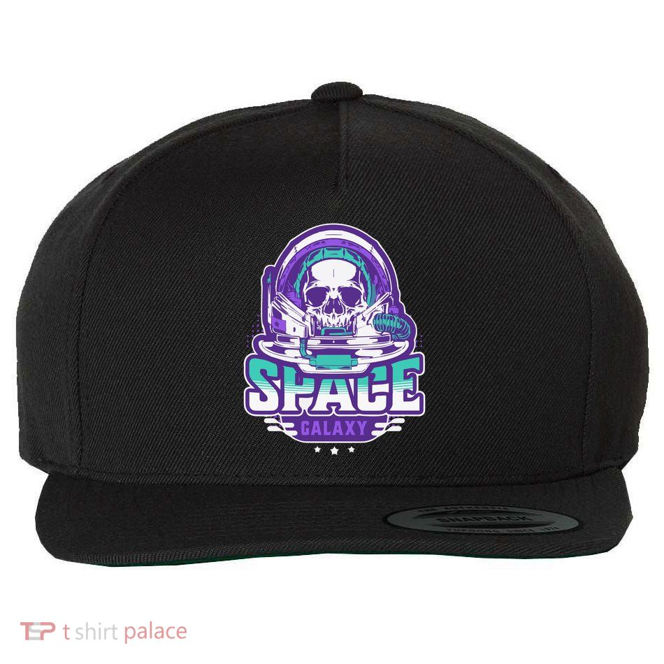 Space Galaxy Design Skull Astronaut Skull Lover Space Tourism Wool Snapback Cap
