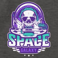 Space Galaxy Design Skull Astronaut Skull Lover Space Tourism Vector Backpack