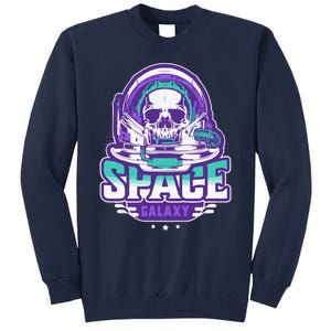 Space Galaxy Design Skull Astronaut Skull Lover Space Tourism Tall Sweatshirt