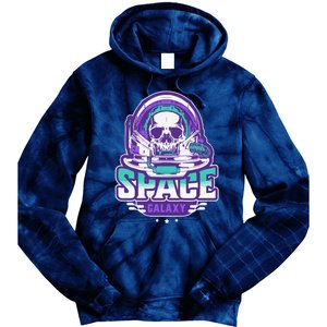 Space Galaxy Design Skull Astronaut Skull Lover Space Tourism Tie Dye Hoodie