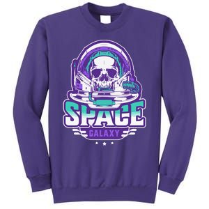 Space Galaxy Design Skull Astronaut Skull Lover Space Tourism Sweatshirt