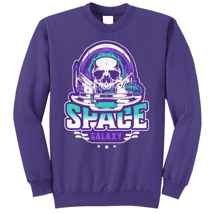 Space Galaxy Design Skull Astronaut Skull Lover Space Tourism Sweatshirt