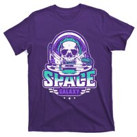 Space Galaxy Design Skull Astronaut Skull Lover Space Tourism T-Shirt