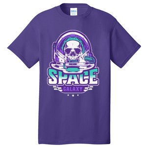 Space Galaxy Design Skull Astronaut Skull Lover Space Tourism Tall T-Shirt