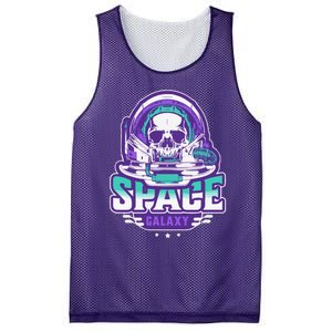 Space Galaxy Design Skull Astronaut Skull Lover Space Tourism Mesh Reversible Basketball Jersey Tank