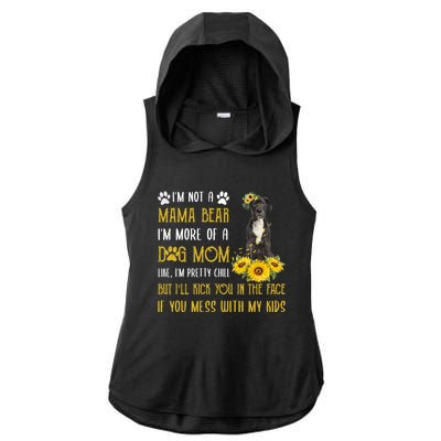 Sunflower Great Dane Mom Mothers Day Dog Mom Funny Gift Ladies PosiCharge Tri-Blend Wicking Draft Hoodie Tank