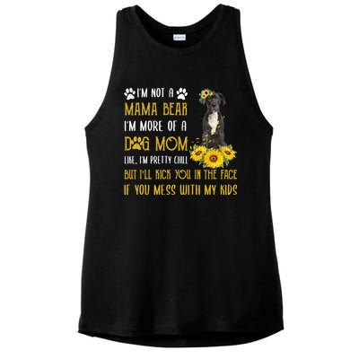 Sunflower Great Dane Mom Mothers Day Dog Mom Funny Gift Ladies PosiCharge Tri-Blend Wicking Tank