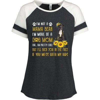 Sunflower Great Dane Mom Mothers Day Dog Mom Funny Gift Enza Ladies Jersey Colorblock Tee