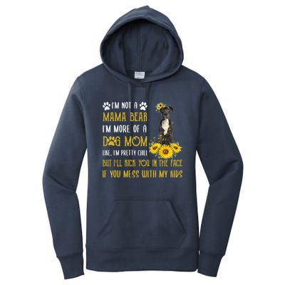 Sunflower Great Dane Mom Mothers Day Dog Mom Funny Gift Women's Pullover Hoodie