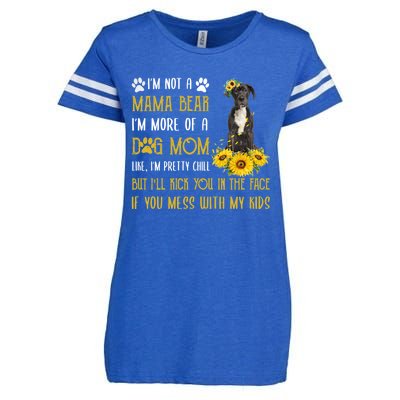 Sunflower Great Dane Mom Mothers Day Dog Mom Funny Gift Enza Ladies Jersey Football T-Shirt