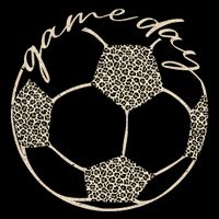 Soccer Game Day Women Leopard Cheetah Print Soccer Fan Cooling Performance Crew T-Shirt