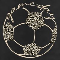 Soccer Game Day Women Leopard Cheetah Print Soccer Fan 11oz C Handle Ceramic Mug