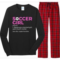 Soccer Girl Definition Long Sleeve Pajama Set