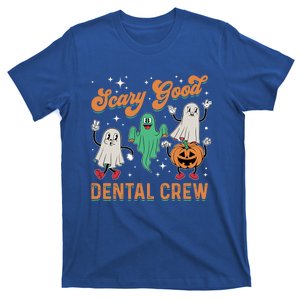 Scary Good Dental Crew Retro Dental Halloween Gift T-Shirt