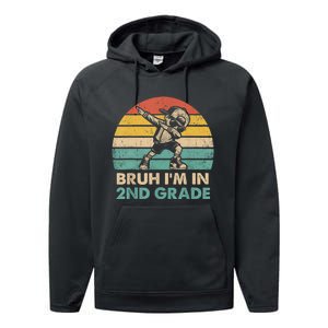 Second Grade Dabbing Boy Bruh IM In 2nd Grade Students Performance Fleece Hoodie