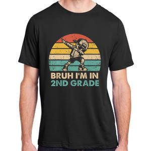 Second Grade Dabbing Boy Bruh IM In 2nd Grade Students Adult ChromaSoft Performance T-Shirt