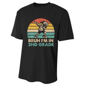 Second Grade Dabbing Boy Bruh IM In 2nd Grade Students Performance Sprint T-Shirt