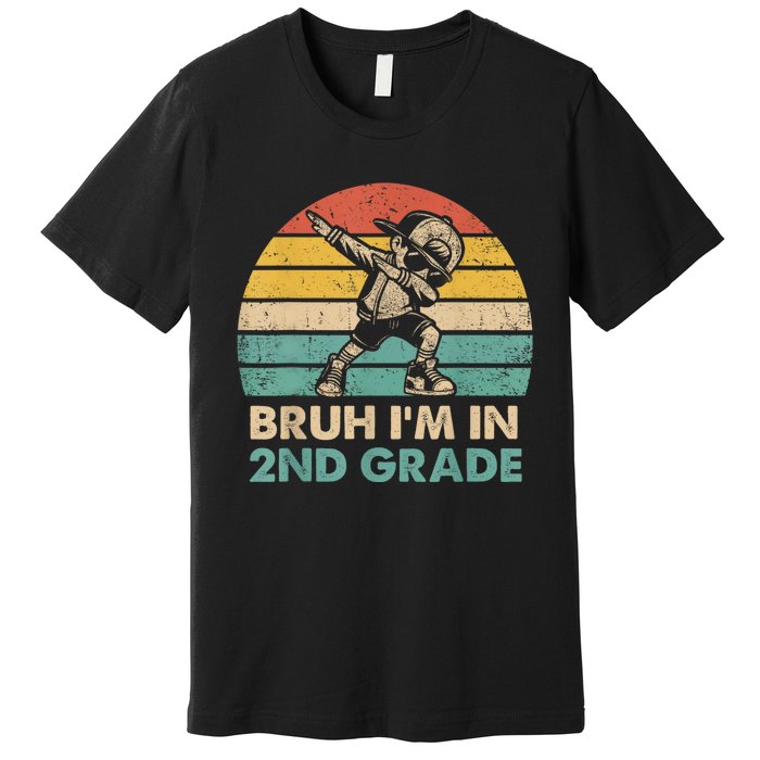 Second Grade Dabbing Boy Bruh IM In 2nd Grade Students Premium T-Shirt