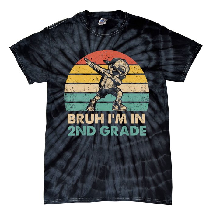 Second Grade Dabbing Boy Bruh IM In 2nd Grade Students Tie-Dye T-Shirt