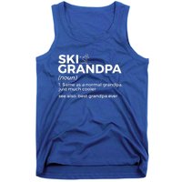 Ski Grandpa Definition Best Grandpa Ever Funny Skiing Gift Tank Top