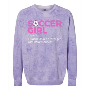 Soccer Girl Definition Colorblast Crewneck Sweatshirt