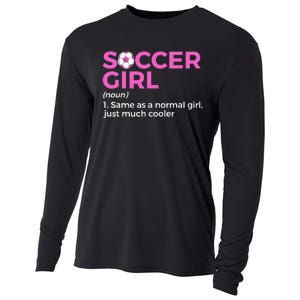 Soccer Girl Definition Cooling Performance Long Sleeve Crew