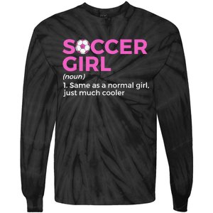 Soccer Girl Definition Tie-Dye Long Sleeve Shirt