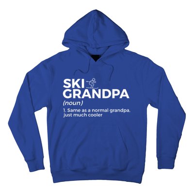 Ski Grandpa Definition Funny Skiing For Skiers Gift Hoodie