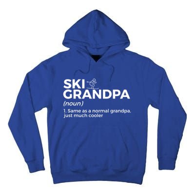 Ski Grandpa Definition Funny Skiing For Skiers Gift Tall Hoodie